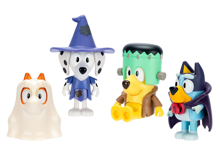 Figuras de Disfraces Halloween Bluey Set 4