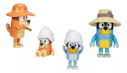 Figuras Familia Viaje Bluey Set 4