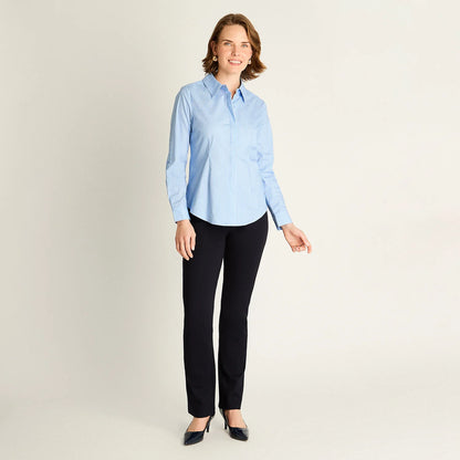 Blusa Mujer Celeste de Algodón