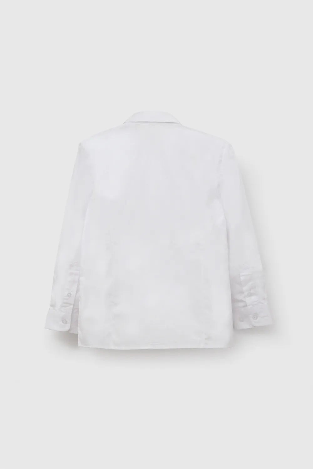 Blusa Escolar Niña Con Botones De Reemplazo Blanca