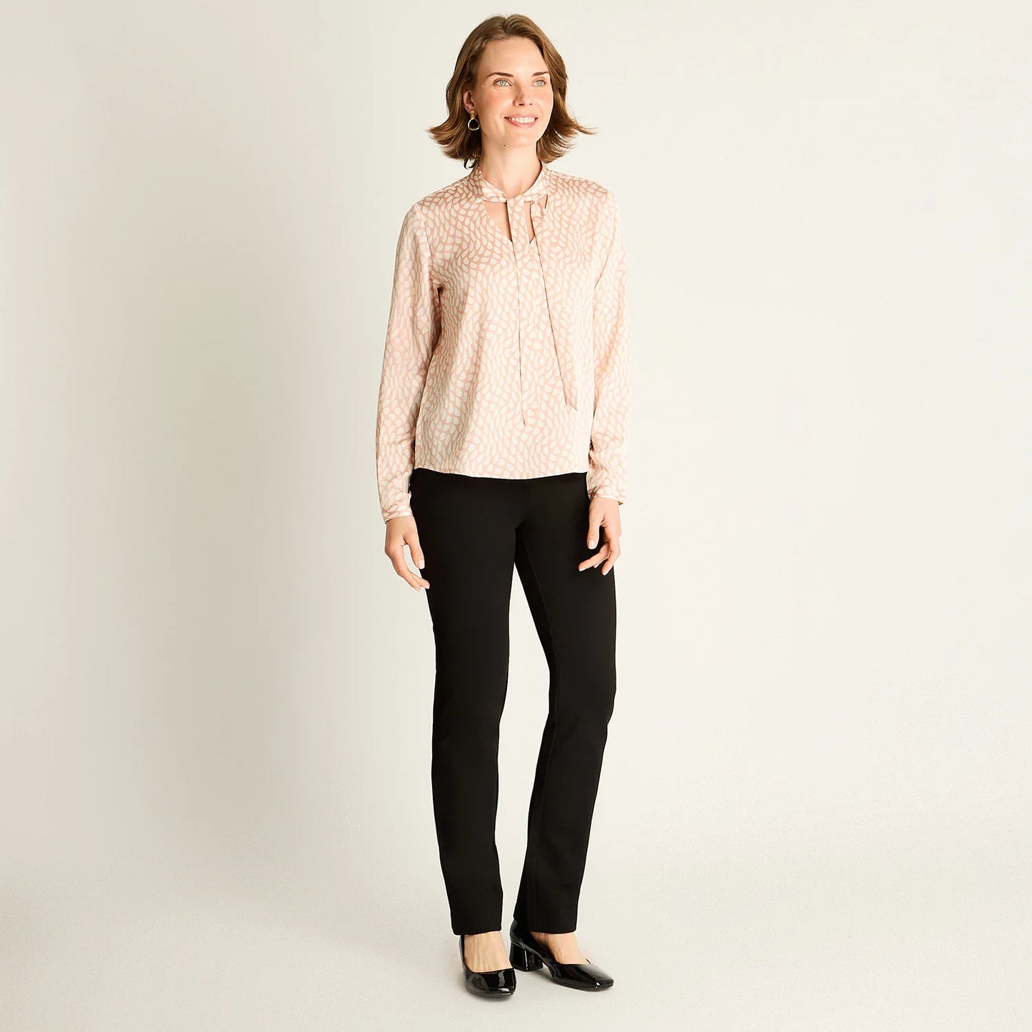 Blusa Mujer Rosada con Lazo