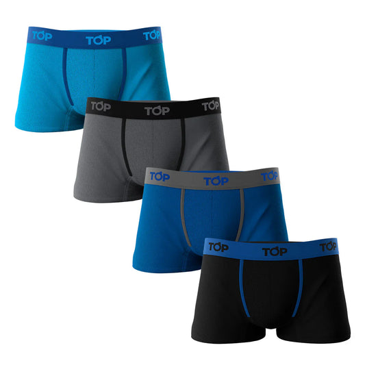 Boxer Corto Hombre Algodon Pack 4 C3