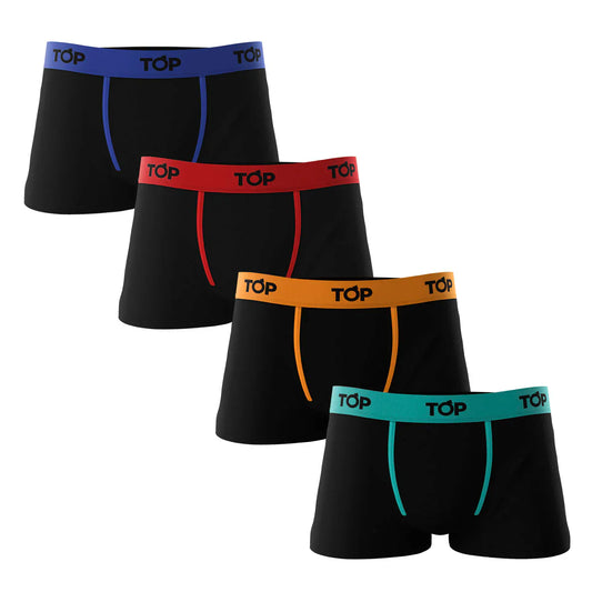 Boxer Corto Hombre Algodón Pack 4 C9
