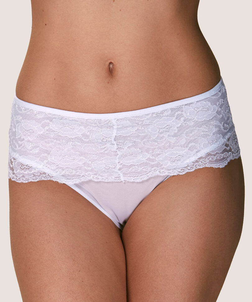 Cuadros Mujer Encaje Control Blanco