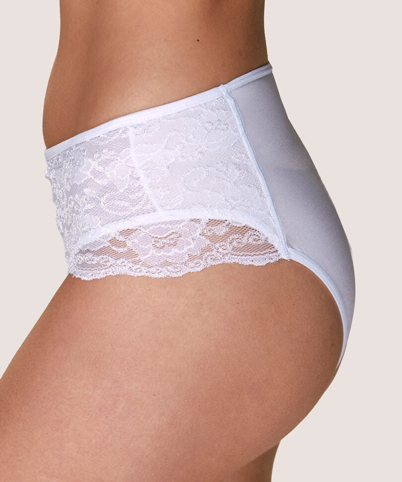 Cuadros Mujer Encaje Control Blanco