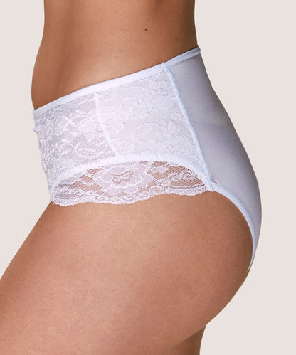 Cuadros Mujer Encaje Control Blanco