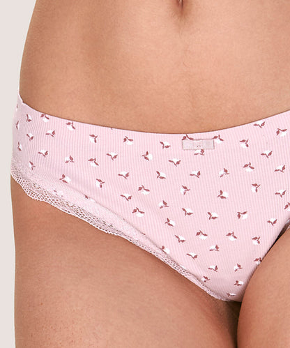 Colaless Mujer Cotton Rib Rosa
