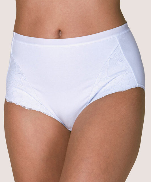 Cuadro Mujer Maxi Cotton y Encaje Blanco