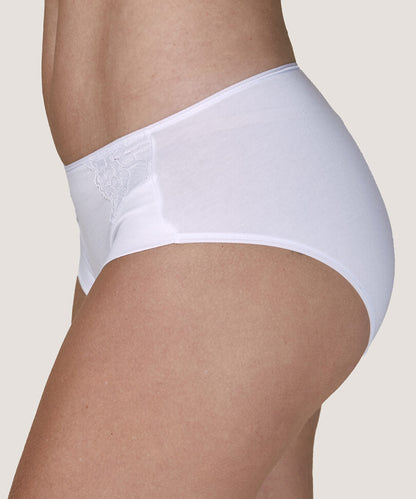Bikini Mujer Bamboo Y Encaje Blanco