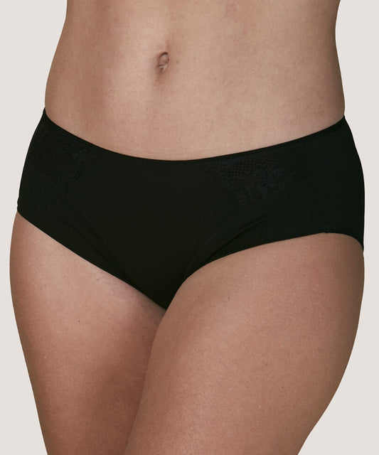 Bikini Mujer Bamboo y Encaje Negro