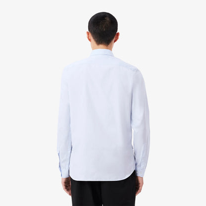 Camisa Hombre corte ajustado de algodón Celeste