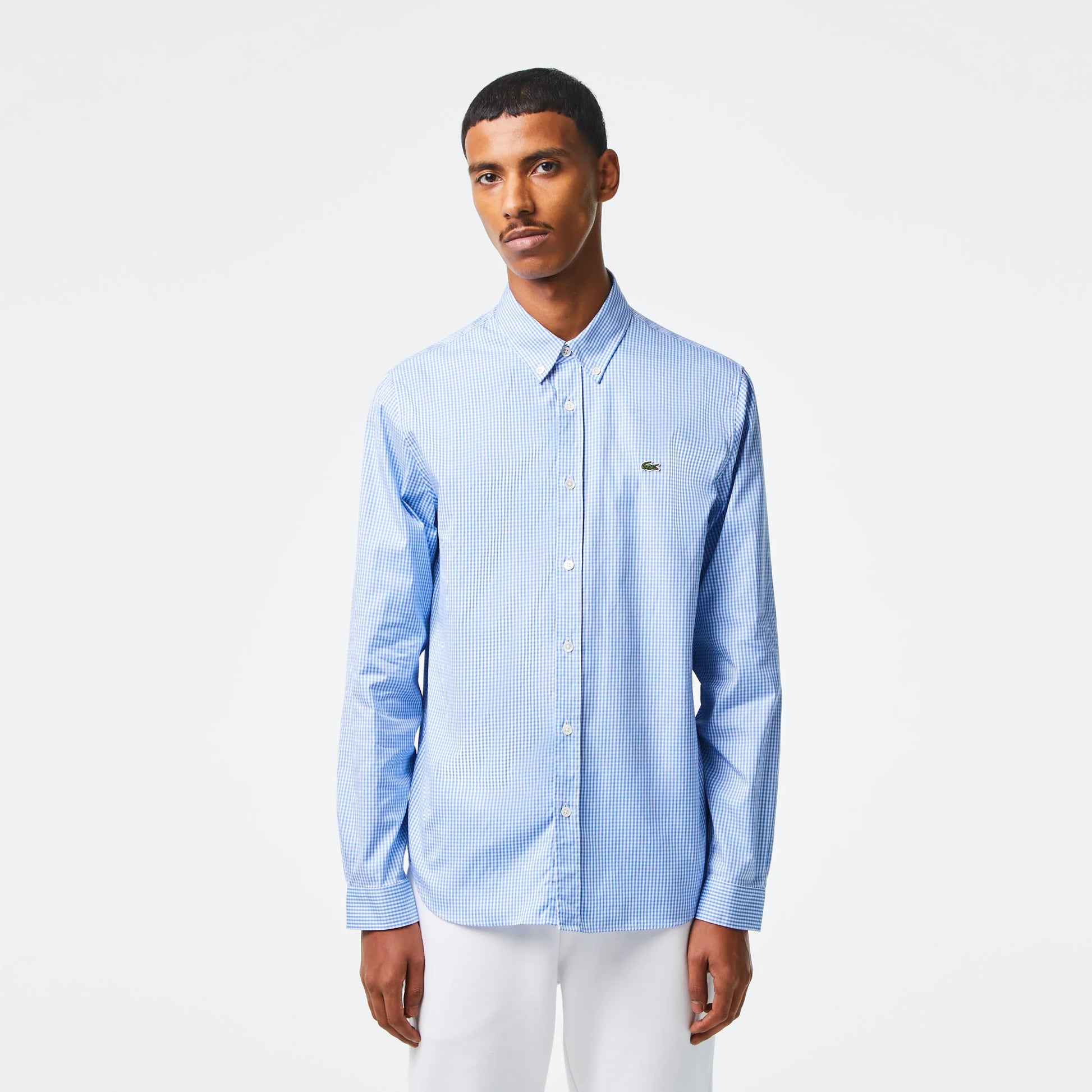 camisa-hombre-de-algodón-a-cuadros-de-corte-regular-blue