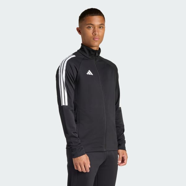 Chaqueta Hombre Deportiva Sereno Cut 3 Tiras Climacool Negro