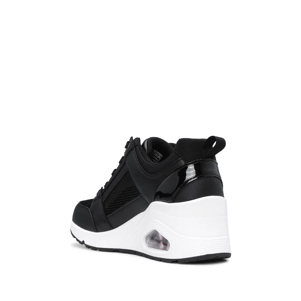 Zapatillas Mujer Urbanas Uno Wedge Negra
