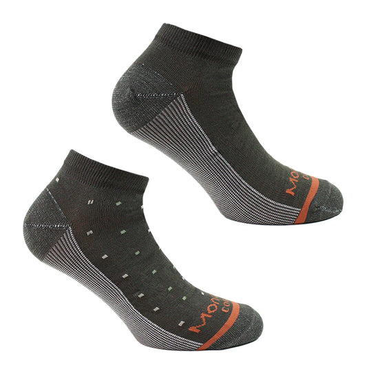 Calcetin Hombre 2 Pares Cobre Rayas Olivo