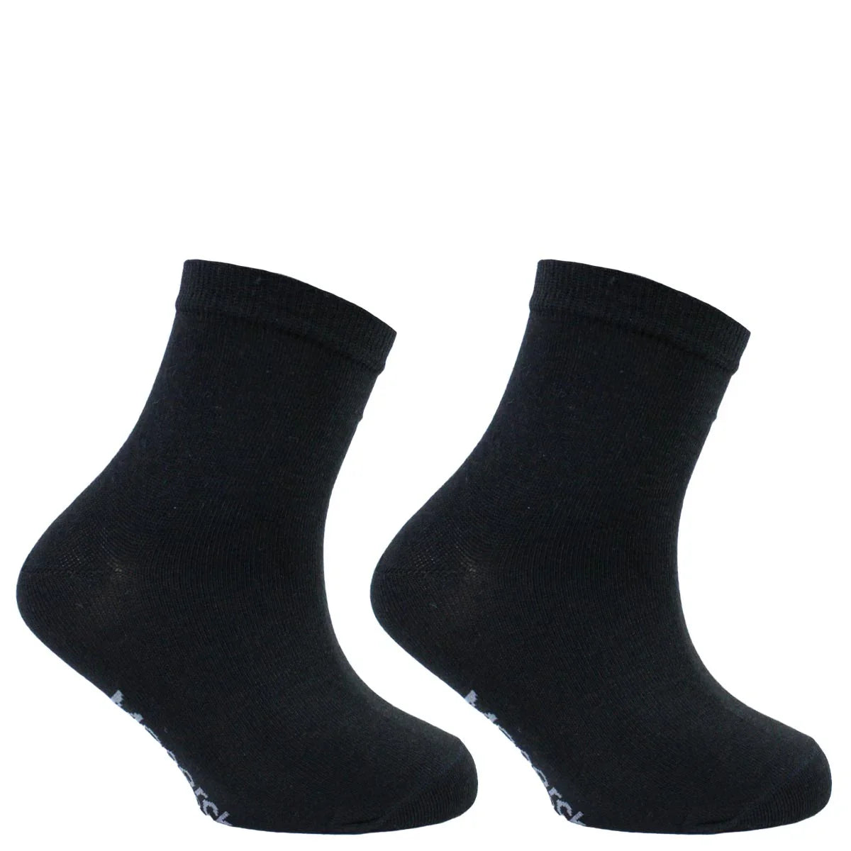 Calcetin Infantil Bamboo 2 Pares Basic Negro