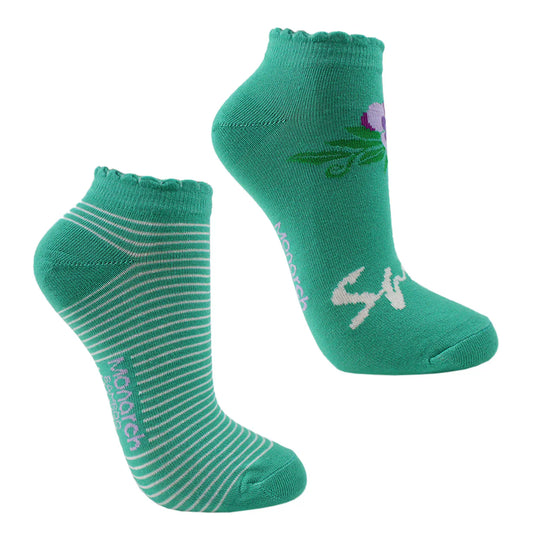 Calcetin Mujer 2 Pares Bamboo Spring Verde