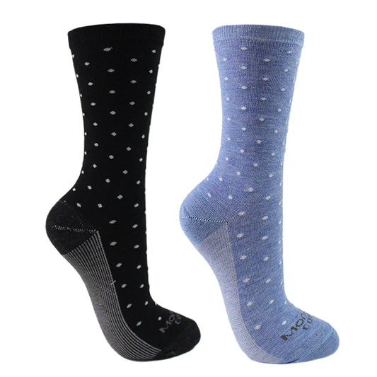 Calcetin Mujer 2 Pares Cobre Puntos Denim