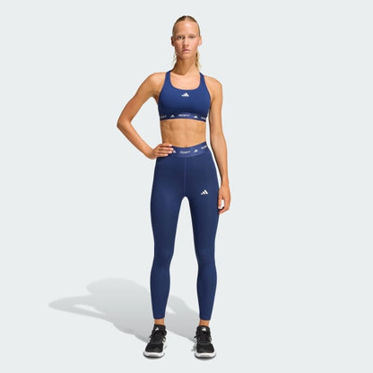 Calza Mujer 7/8 TECHFIT Tiro Alto Azul