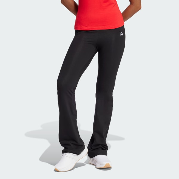 Calza Mujer Acampanadas Essentials Logo Pequeño Negro