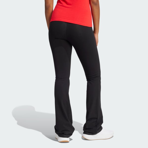 Calza Mujer Acampanadas Essentials Logo Pequeño Negro