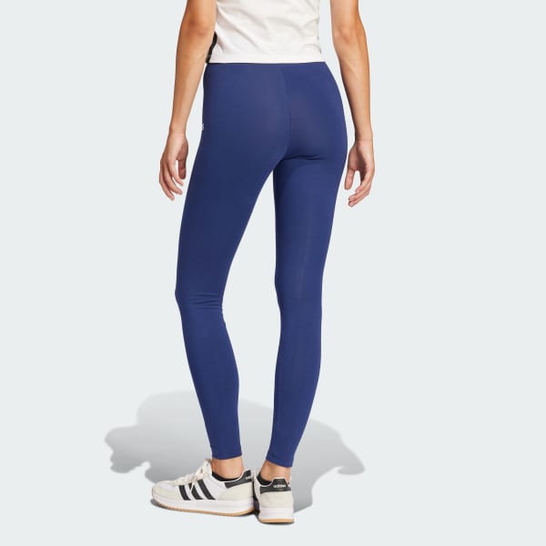 Calza Mujer de Algodón Essentials Linear Azul