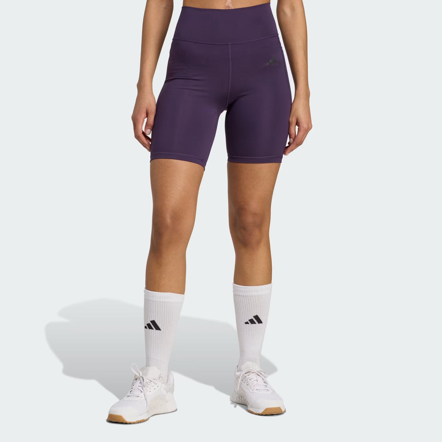 Calza Mujer Cortas Optime Essentials Stash Pocket 7 Pulgadas Aurora Plum