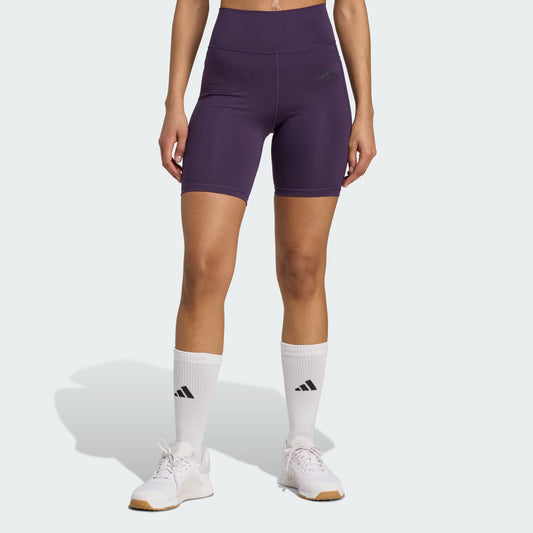 Calza Mujer Cortas Optime Essentials Stash Pocket 7 Pulgadas Aurora Plum