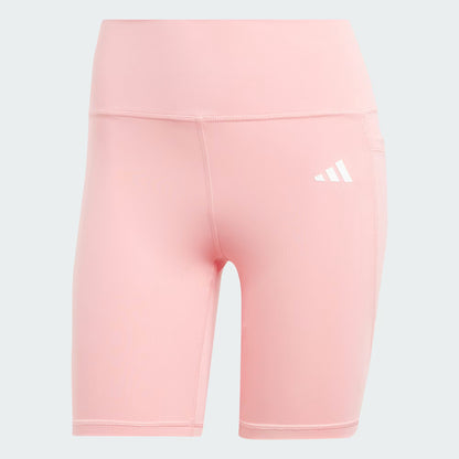 Calzas Mujer Cortas Optime Essentials Stash Pocket 7 Pulgadas Semi Pink Spark