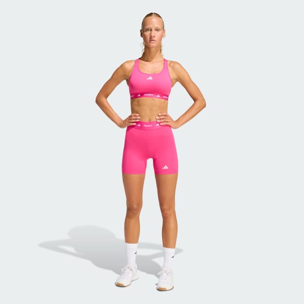 Calza Mujer cortas TECHFIT Magenta