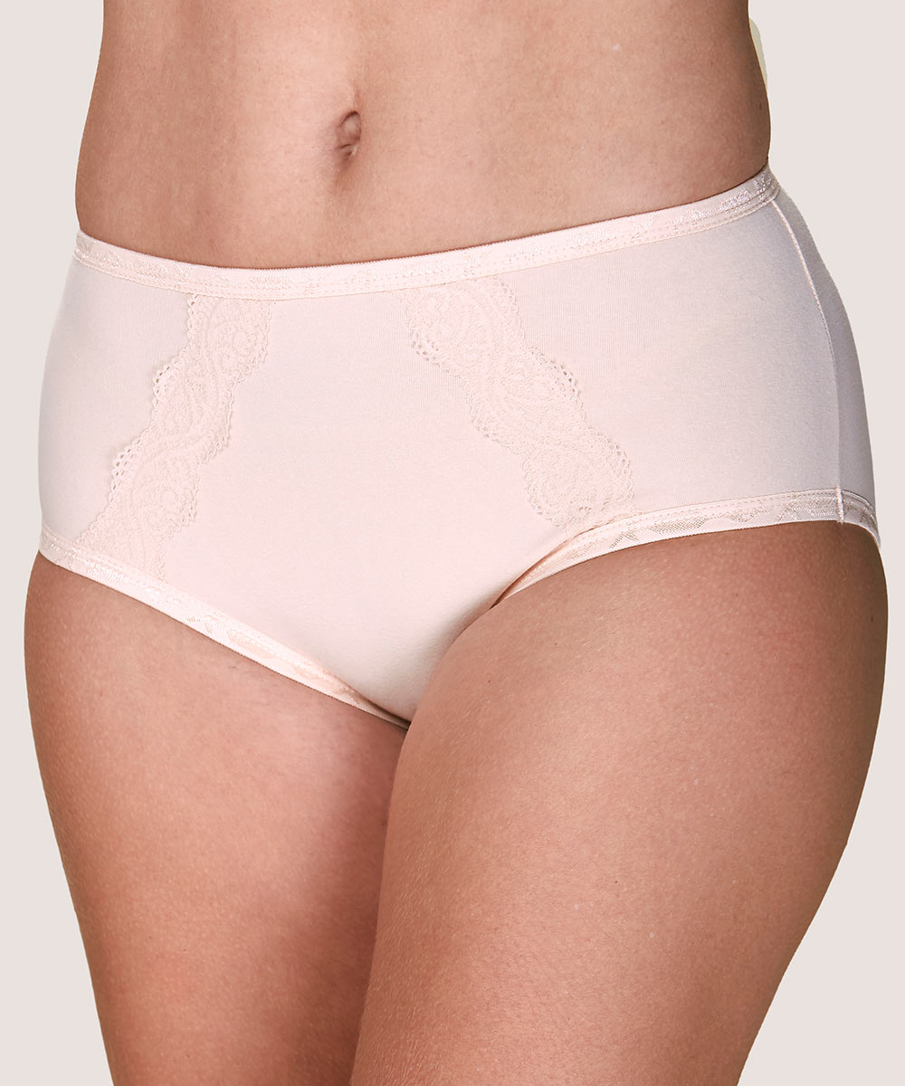 Calzon Mujer Cuadro Maxi Cotton Spandex Nude