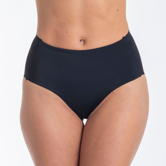 Calzon Mujer Cuadro Microfibra Corte Laser Negro