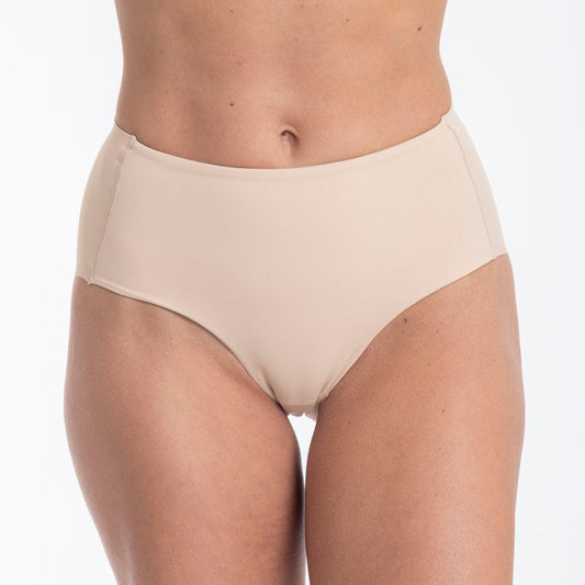 Calzon Mujer Cuadro Microfibra Corte Laser Nude