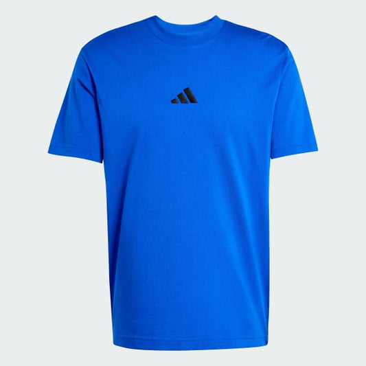 Polera Hombre Essentials Small Logo de Punto Sencillo Azul