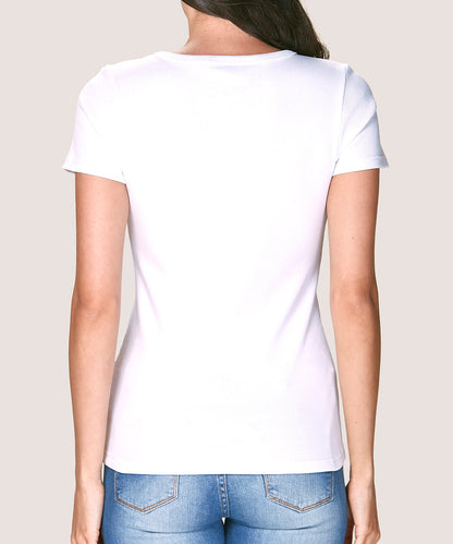 Camiseta Mujer Cotton Rib Manga Corta Blanco