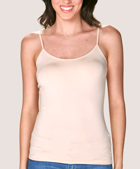 Camiseta Mujer Microfibra Con Pabilos Nude