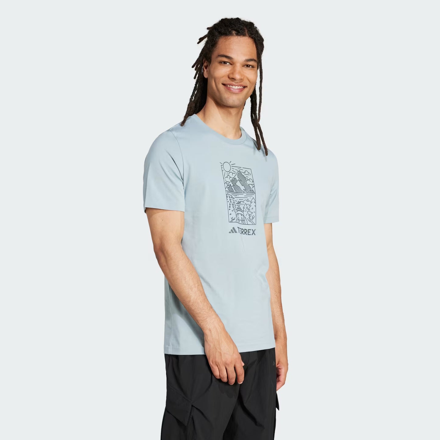 Polera Hombre Terrex Graphic Magic Grey Met