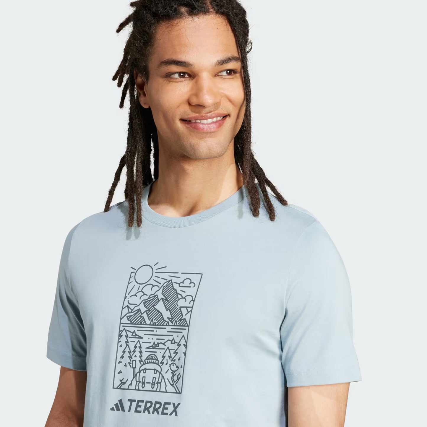 Polera Hombre Terrex Graphic Magic Grey Met