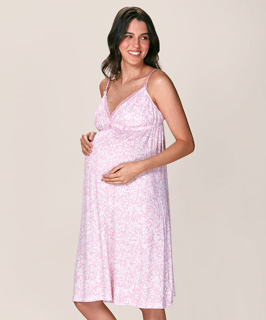 Camisola Mujer Maternal Viscosa Rosa