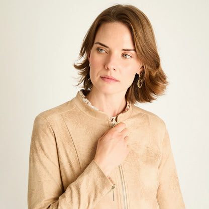 Casaca Mujer Camel Estilo Urbano