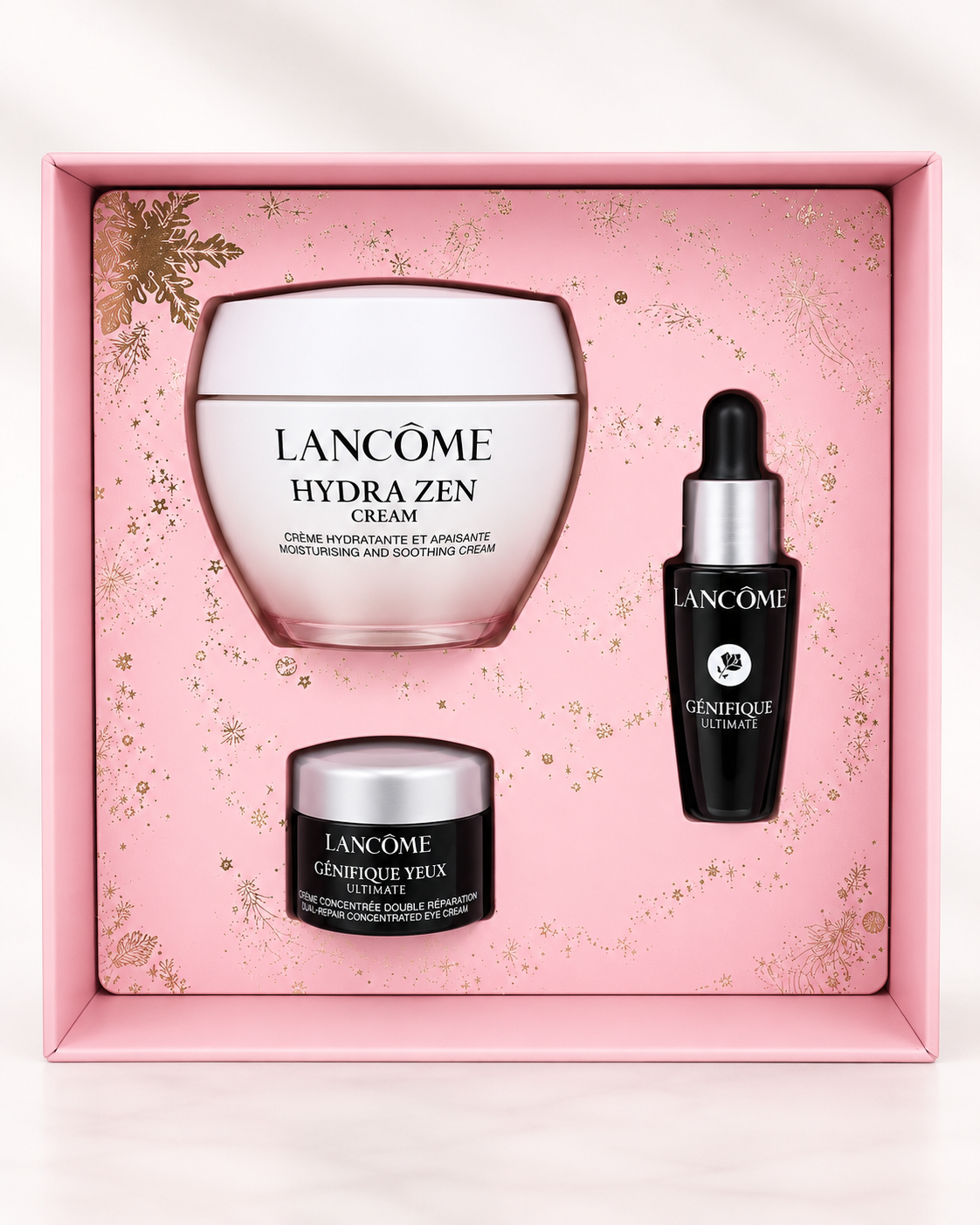 Set Hydra Zen Cream 50ml+ Genifique Ultimate Serum 10ml + Gentefique Yeux Ultimate E