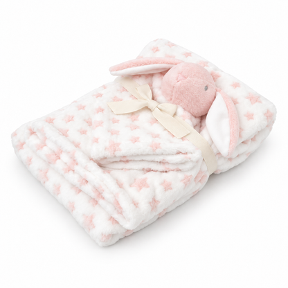 Manta Plush De Bebe Rosada