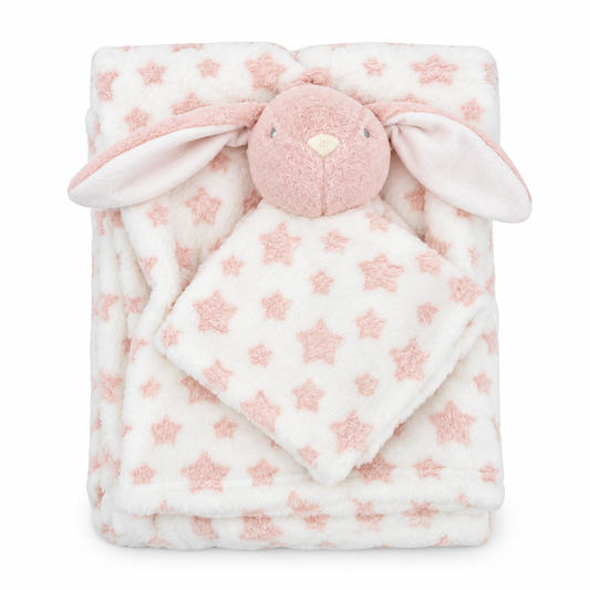 Manta Plush De Bebe Rosada