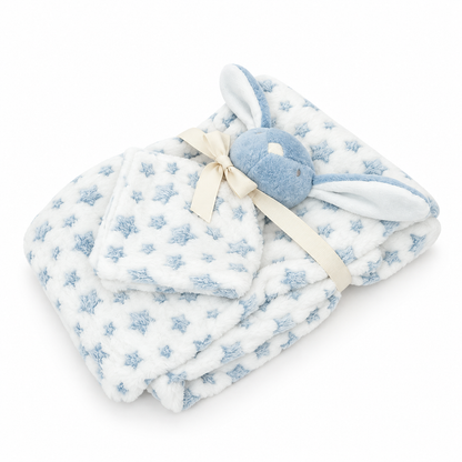 Manta De Bebe Plush Azul