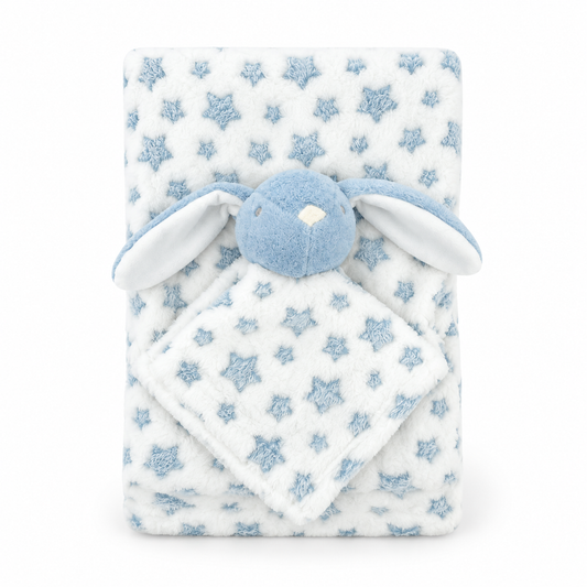Manta De Bebe Plush Azul