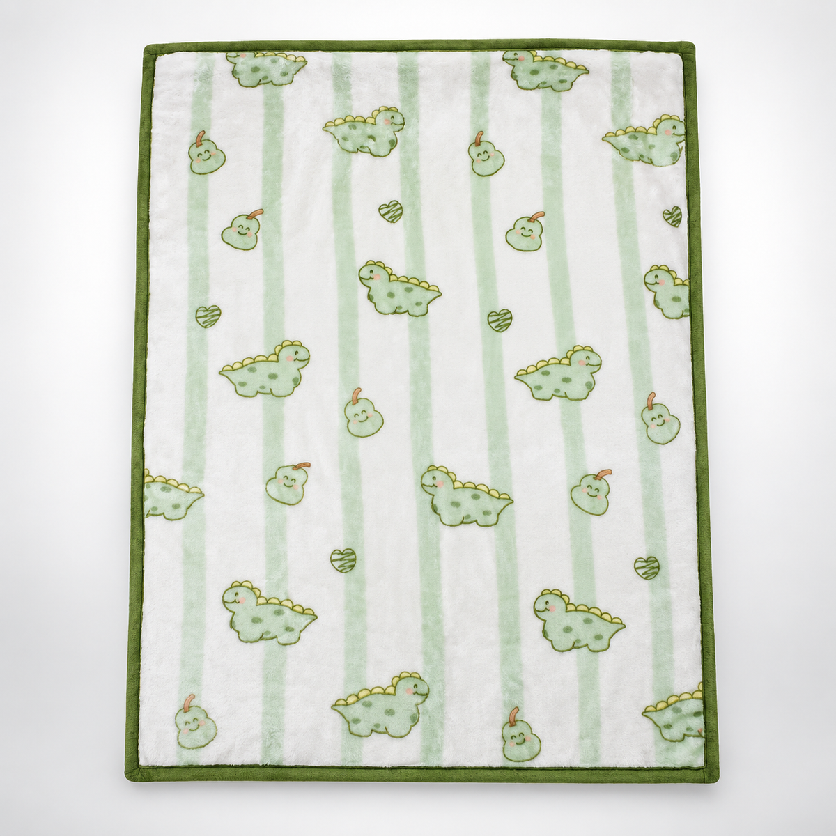 Frazada Ultra Soft Dino 110x140cm Verde