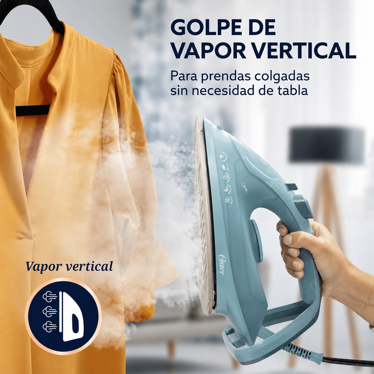 Plancha Oster AeroGlide Plus S7400 Vapor 200gr 1600W