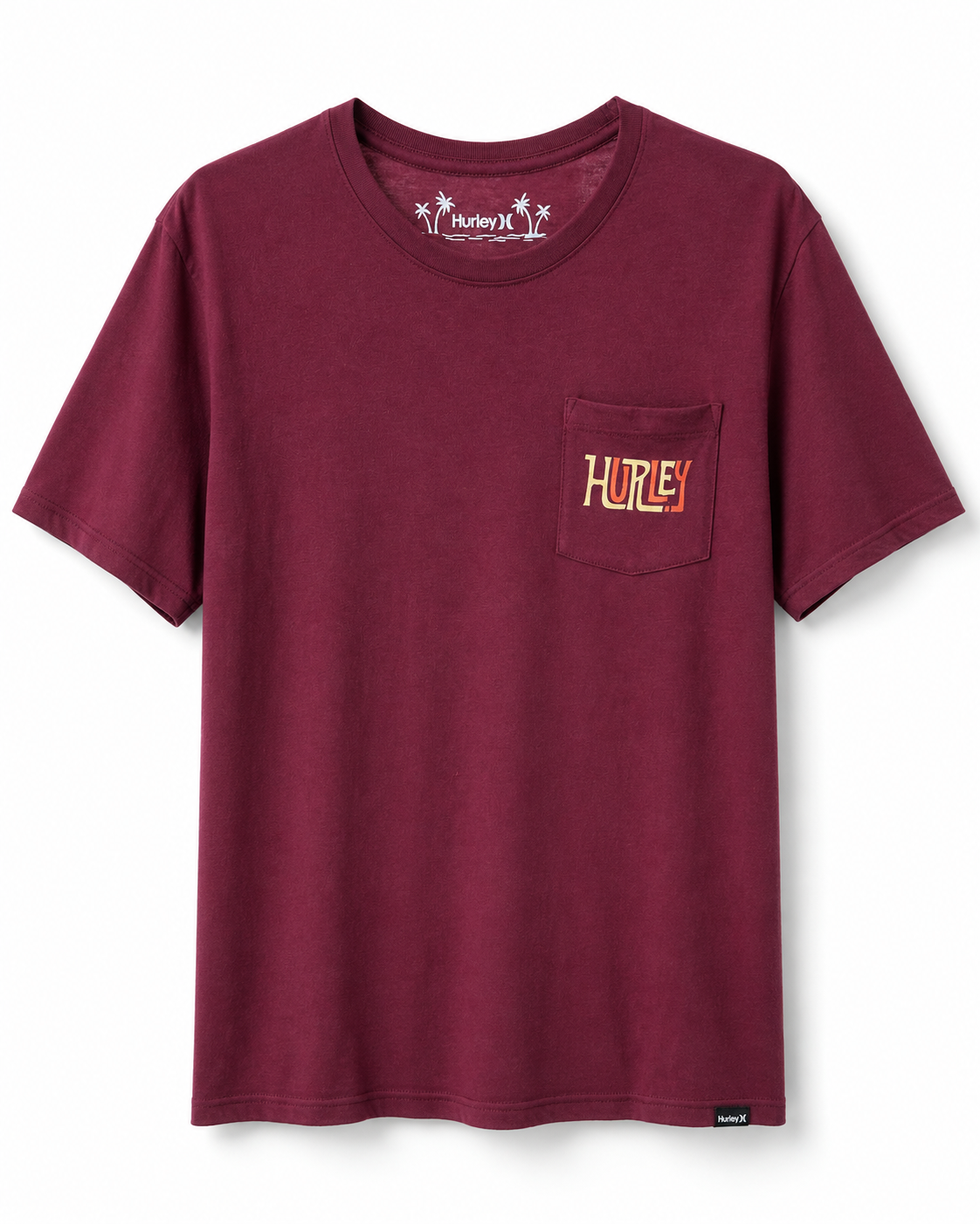 Polera Hombre Logo Burdeo