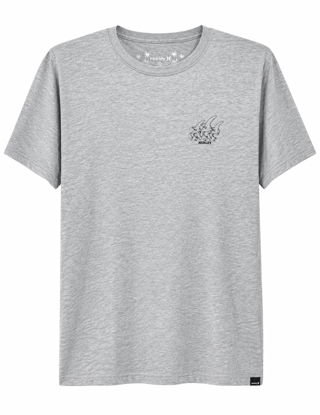 Polera Hombre Hurley Logo Gris