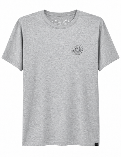 Polera Hombre Hurley Logo Gris